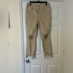 L’AGENCE distressed jeans